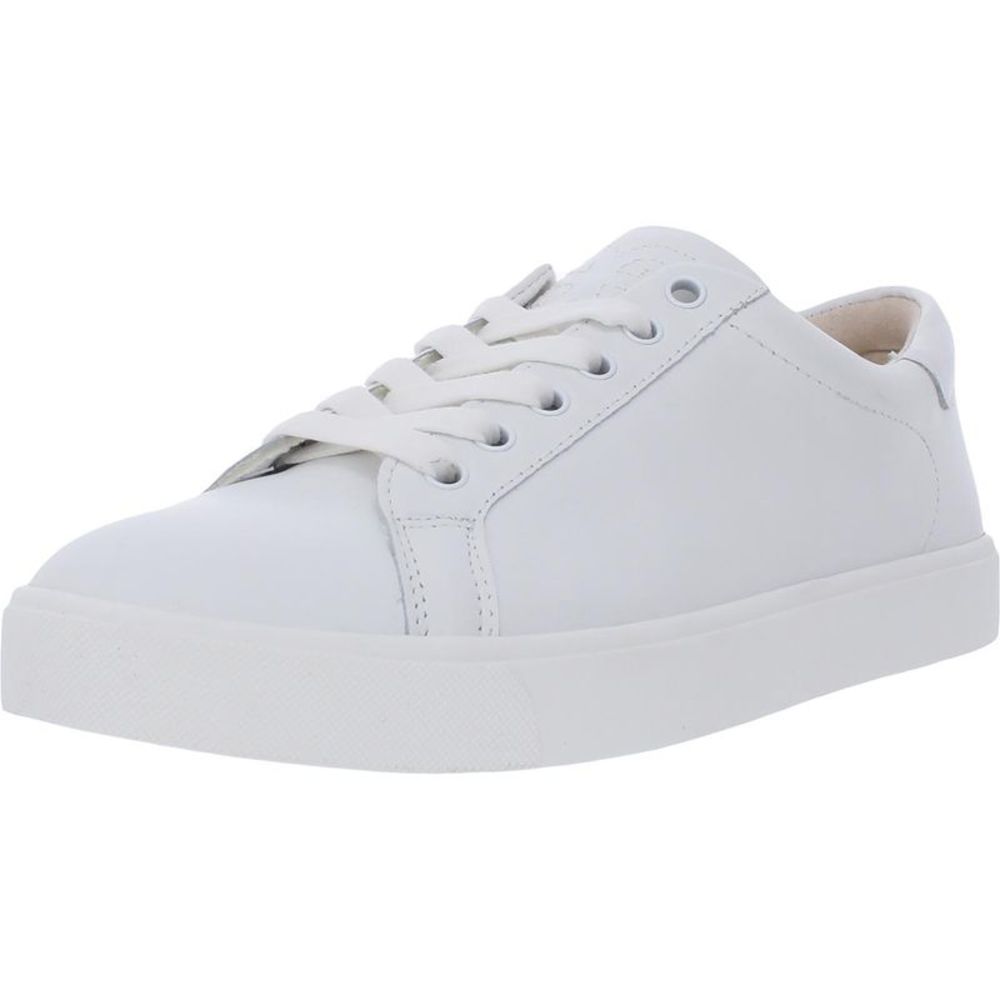 Sam Edelman Womens Ethyl White Leather Low Top Trainers Sneakers Shoes Used